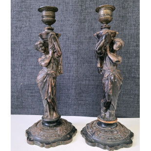 A pair of Empire Candlesticks 