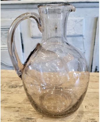 A French Blown Glass Jug 