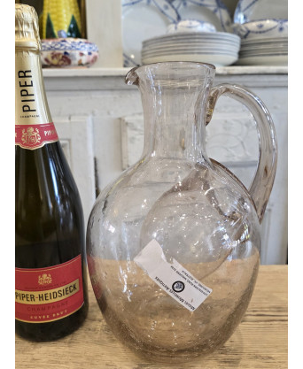 A French Blown Glass Jug 
