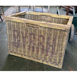 A French Byrrh Bottle Basket 