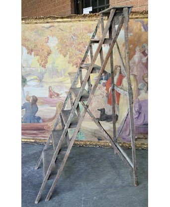 A French Folding Stepladder 