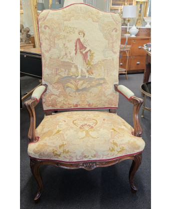 A French Louis XV Tapestry Armchair