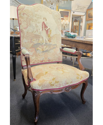 A French Louis XV Tapestry Armchair