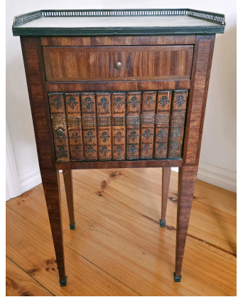 A French Louis XVI 'Faux Books' Cabinet