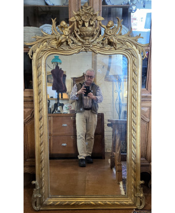 A French Louis XVI Mantle Mirror