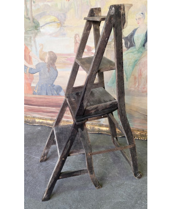 A French Provincial Chair/ Stepladder