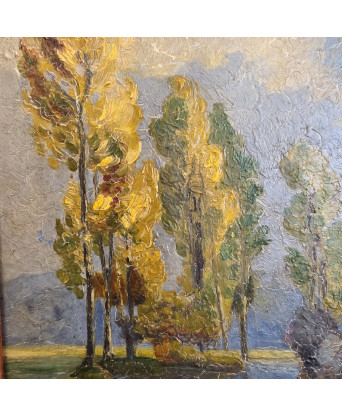 A French River Landscape Painting