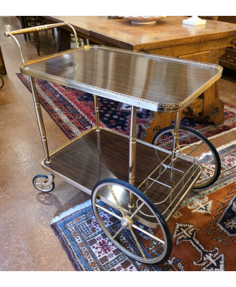 A Vintage French Drinks Trolley
