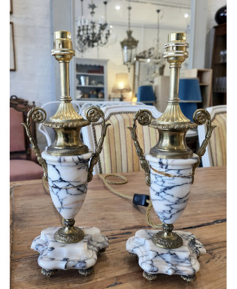 A pair of Louis XVI Table Lamps