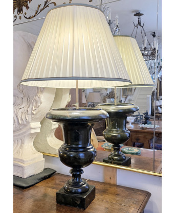 A pair of large French Urn Lamps