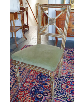 A set of 4 French Louis XVI Chairs