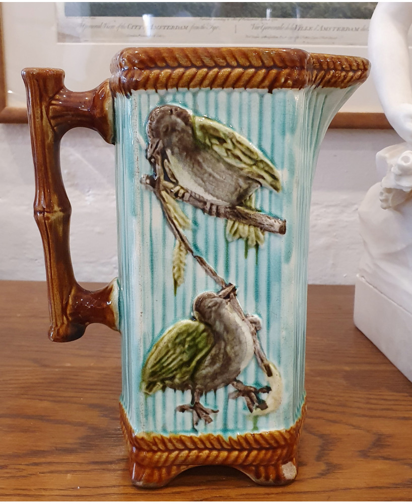 A "Birds" Majolica Jug