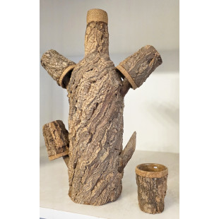 A French Cork Tree Liqueur Bottle 