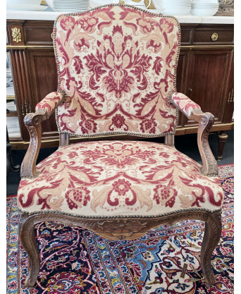 A French Louis XV Tapestry Armchair 