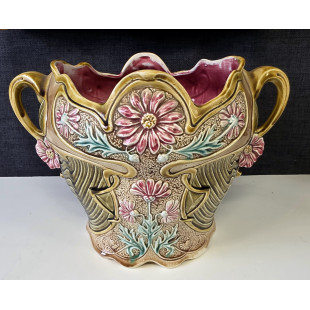 A French Majolica Cache-pot 