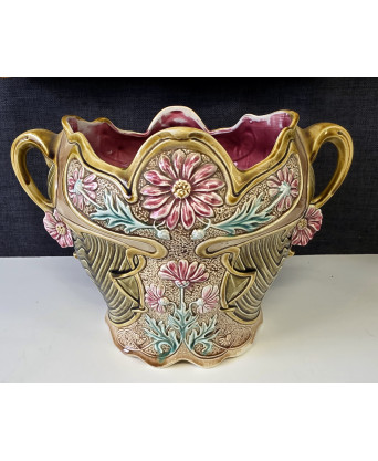 A French Majolica Cache-pot 