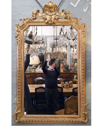 A French Regence Mantle Mirror A French Regence Mantle Mirror
