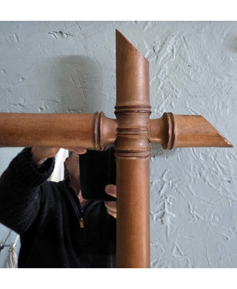 A French Faux Bamboo Mirror 