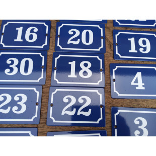 French Enamelled House Numbers
