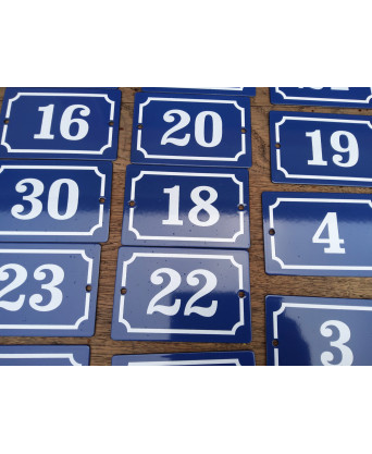 French Enamelled House Numbers French Enamelled House Numbers
