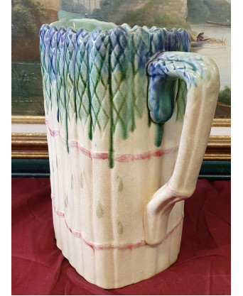 A French Majolica Asparagus Pitcher