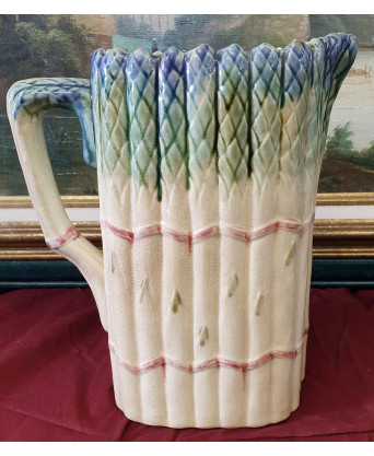 A French Majolica Asparagus Pitcher