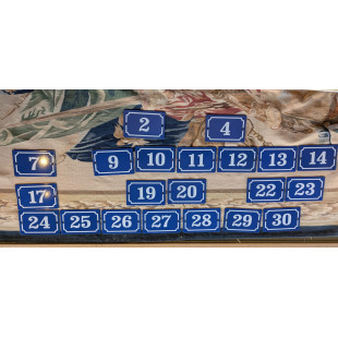 French Enamelled House Numbers