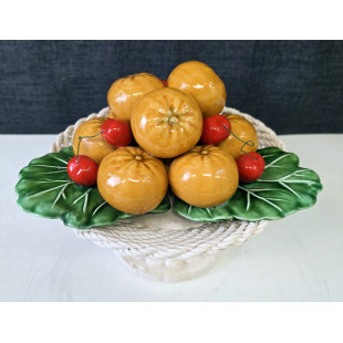 A Majolica Fruit Basket