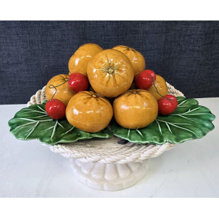 A Majolica Fruit Basket