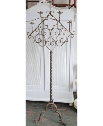 A fine Wrought Iron Candelabrum