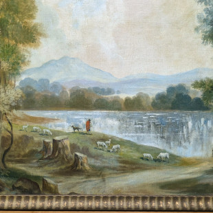 A large French Landscape Painting
