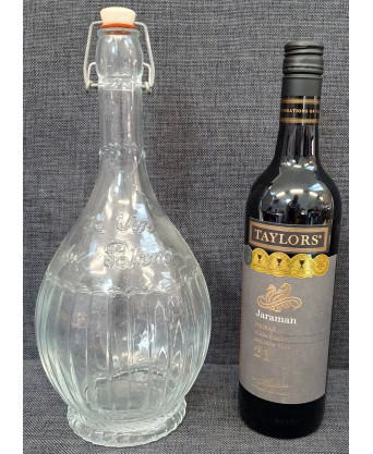 A 'Le Vin du Patron' Decanter Bottle