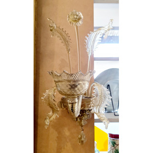 A pair of Venetian Murano Wall Lights 