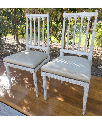 A pair of French Directoire Hall Chairs