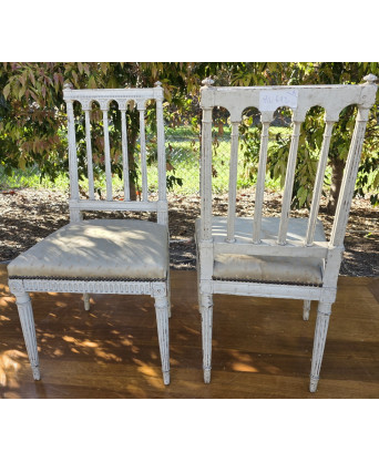 A pair of French Directoire Hall Chairs