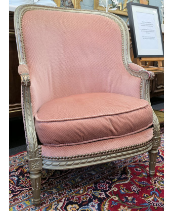 A pair of French 'Bergère en Gondole' Armchairs A pair of French 'Bergère en Gondole' Armchairs