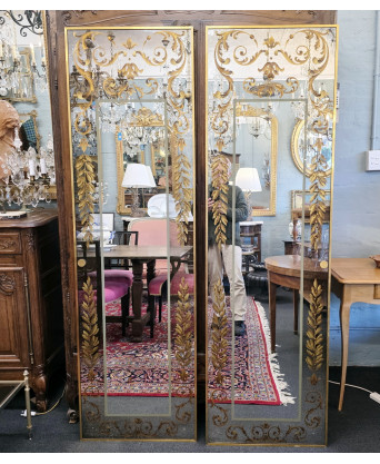 A pair of French Pier Glass Mirrors 