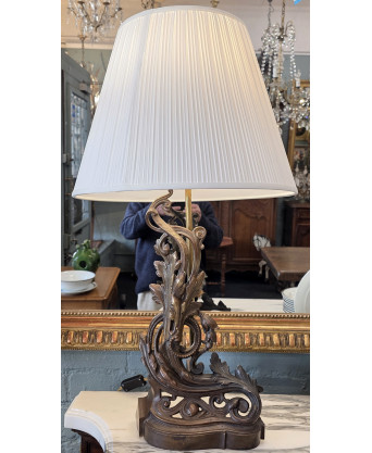 A pair of Louis XV Chenet Lamps