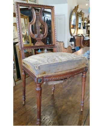 A pair of Louis XVI Hallway Chairs A pair of Louis XVI Hallway Chairs