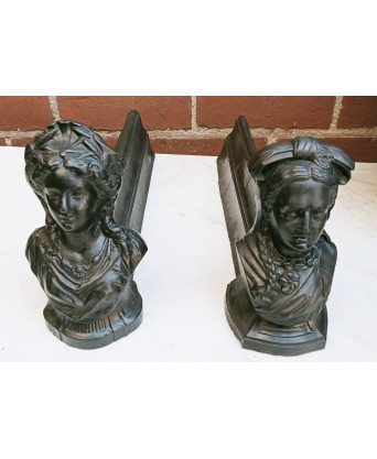 A pair of Napoleon III Firedogs