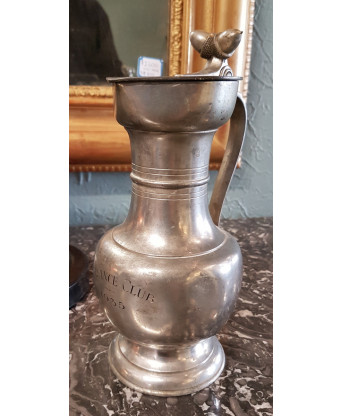 A Swiss Pewter Jug A Swiss Pewter Jug