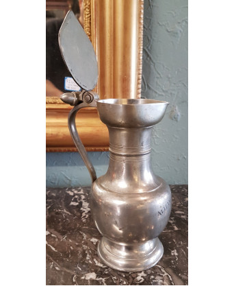 A Swiss Pewter Jug