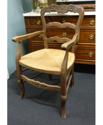 A French Provincial Armchair A French Provincial Armchair