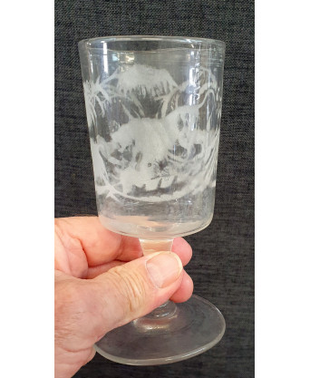 A set of 3 French Provincial Wine Glasses A set of 3 French Provincial Wine Glasses