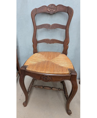 A set of 4 French Provincial Ladderback Chairs A set of 4 French Provincial Ladderback Chairs