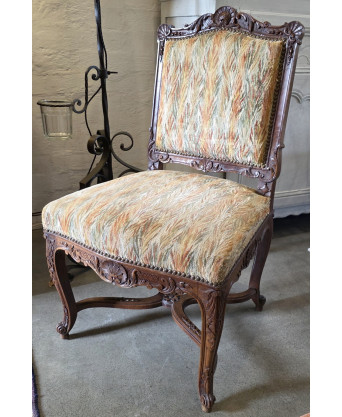 A set of 4 French Regence Chairs