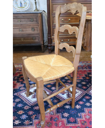 A set of 4 French Provincial Ladderback Chairs A set of 4 French Provincial Ladderback Chairs