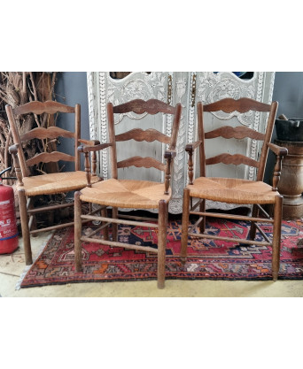 A lot of 3 French Provincial Armchairs