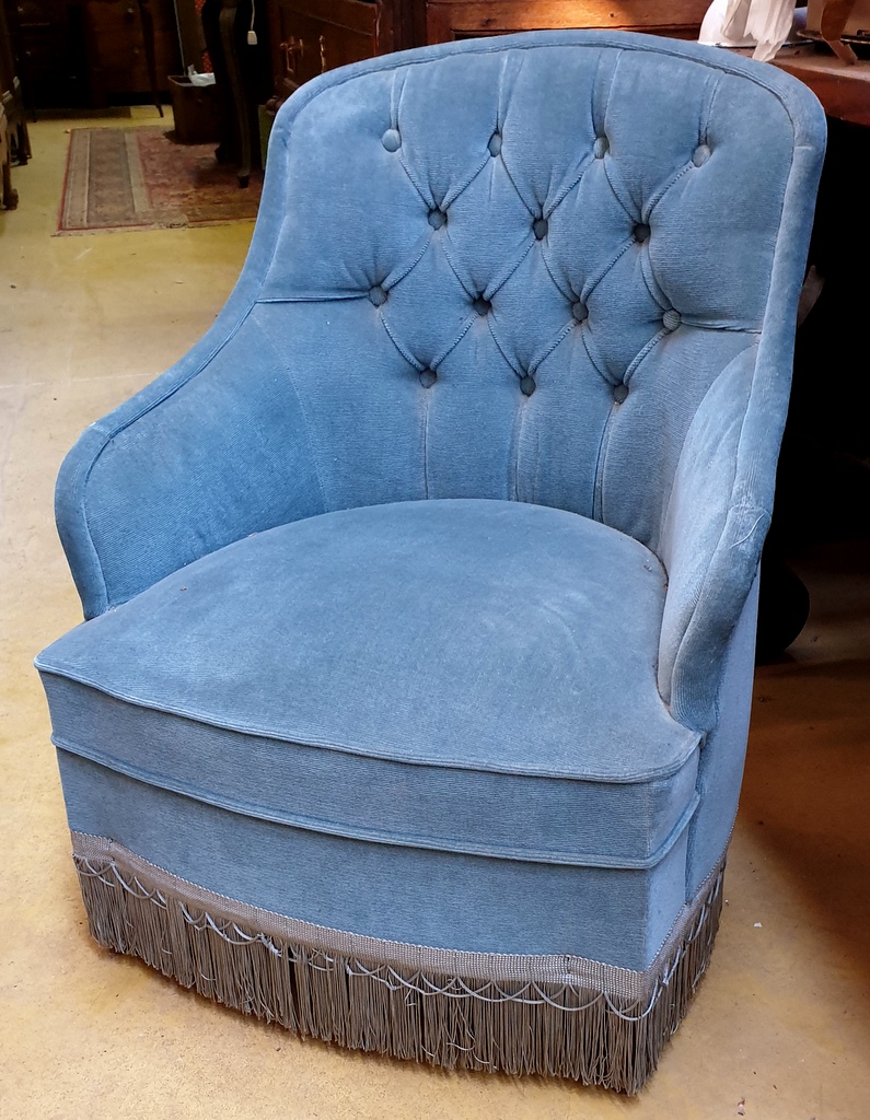 A single Fauteuil Crapaud Armchair