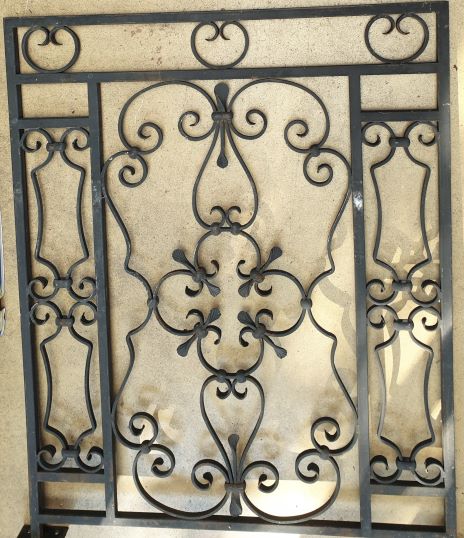 A lot of 12 French Scrollwork Grilles